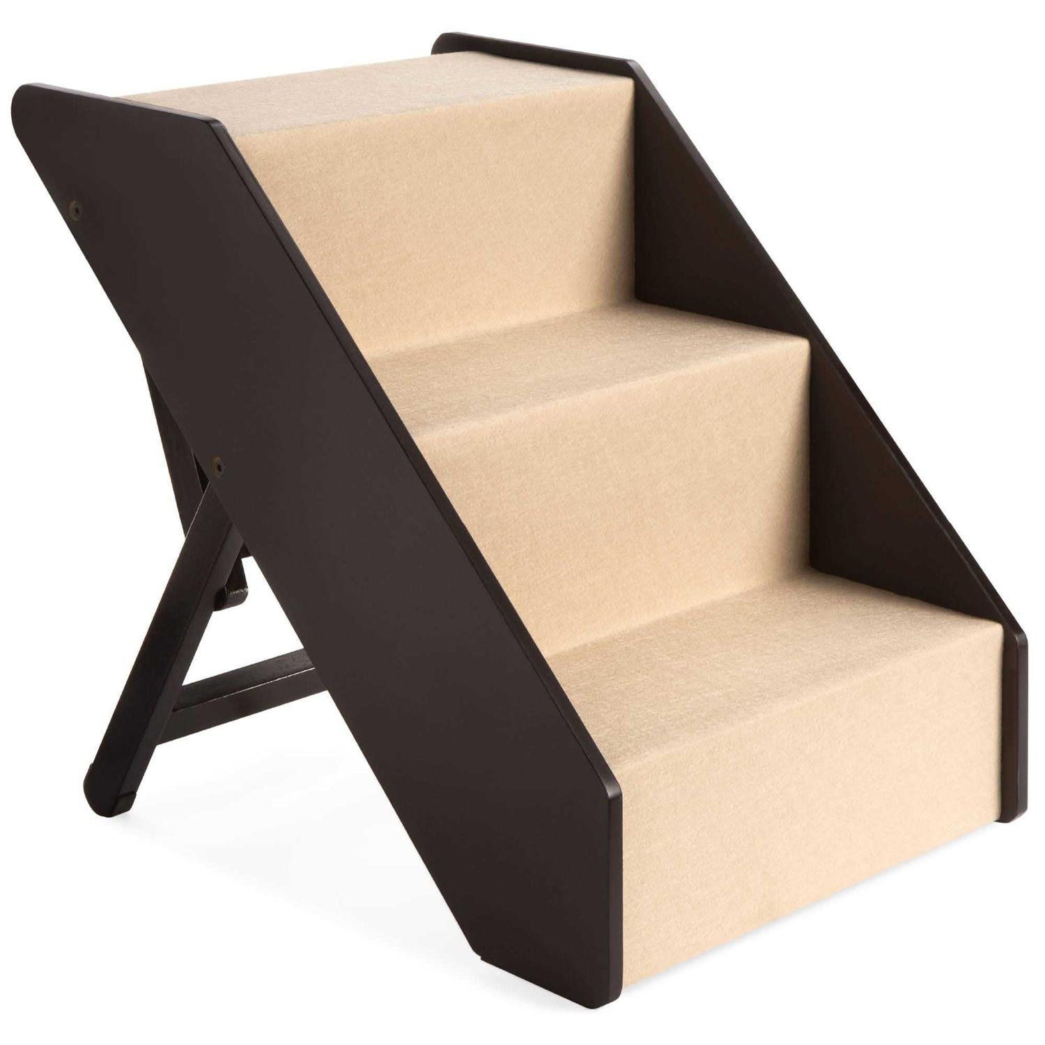 Foldable Adjustable Wooden Pet Stairs L319243
