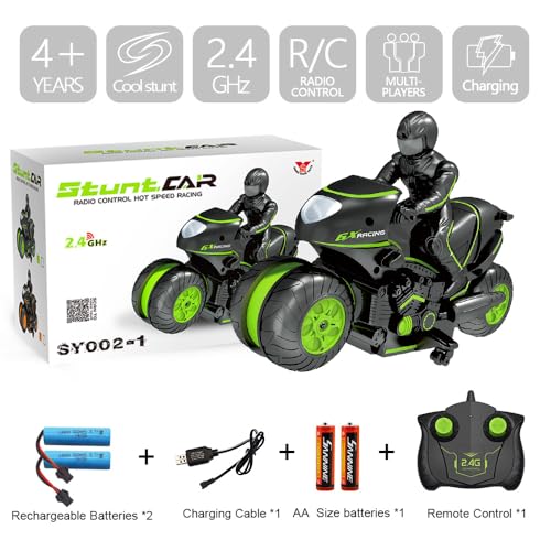 Green 2.4GHz Remote Control Motorcycle A1027