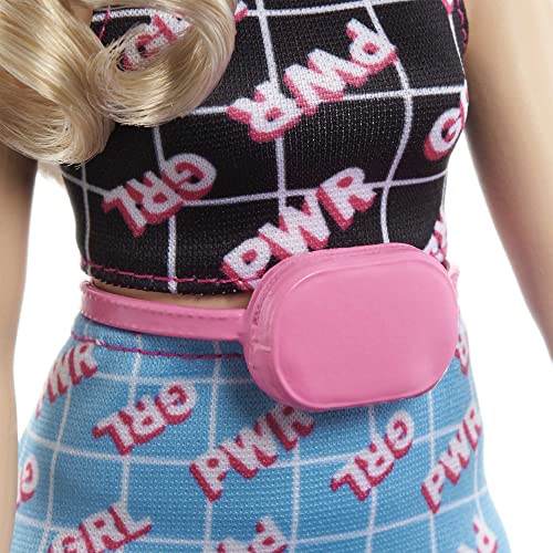 Curvy Blonde Hair Doll with Sneakers & Fanny Pack X6714