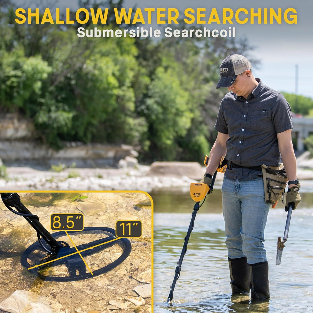 Metal Detector with DD Waterproof Search Coil and Carry Bag N8207