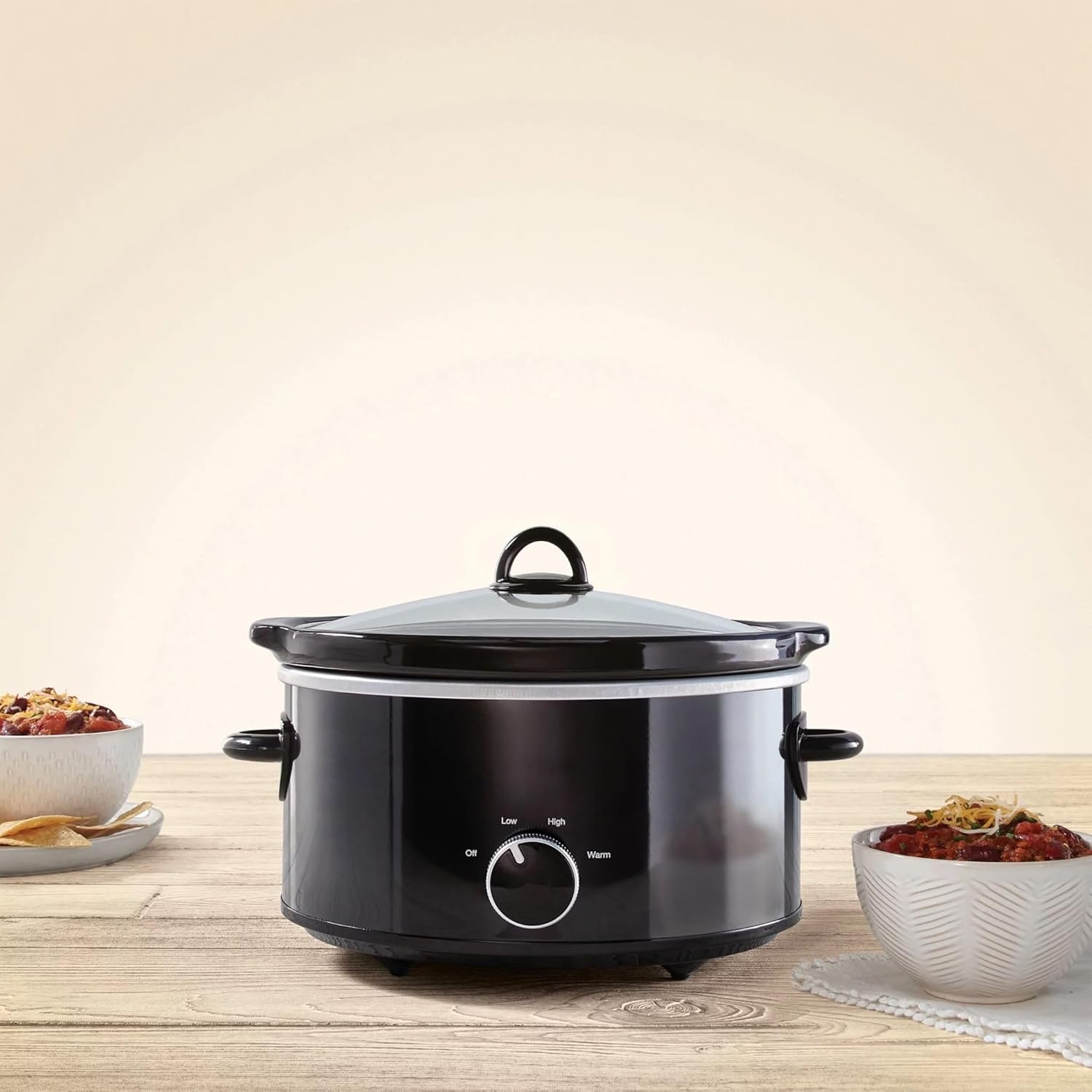 Black 4-Quart Slow Cooker N8255