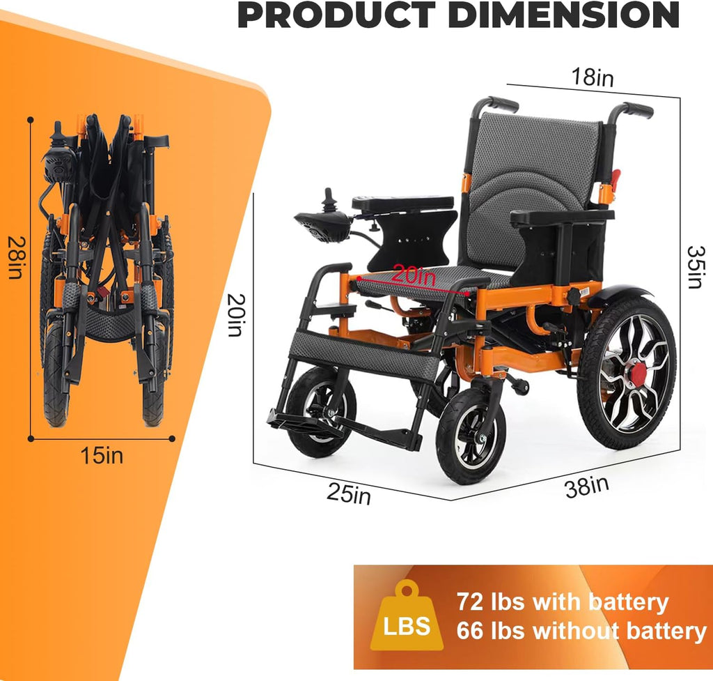 Lightweight Foldable Electric Wheelchair Q287