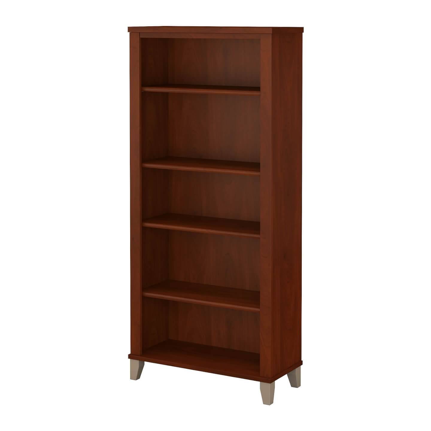 Maple Cross 5-shelf Bookcase G525693