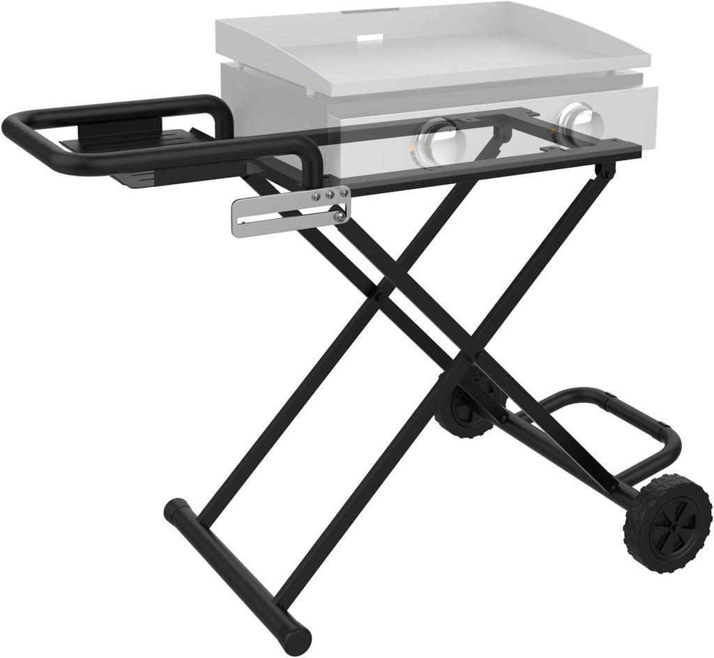 Folding Grill Cart with Side Shelf L62046