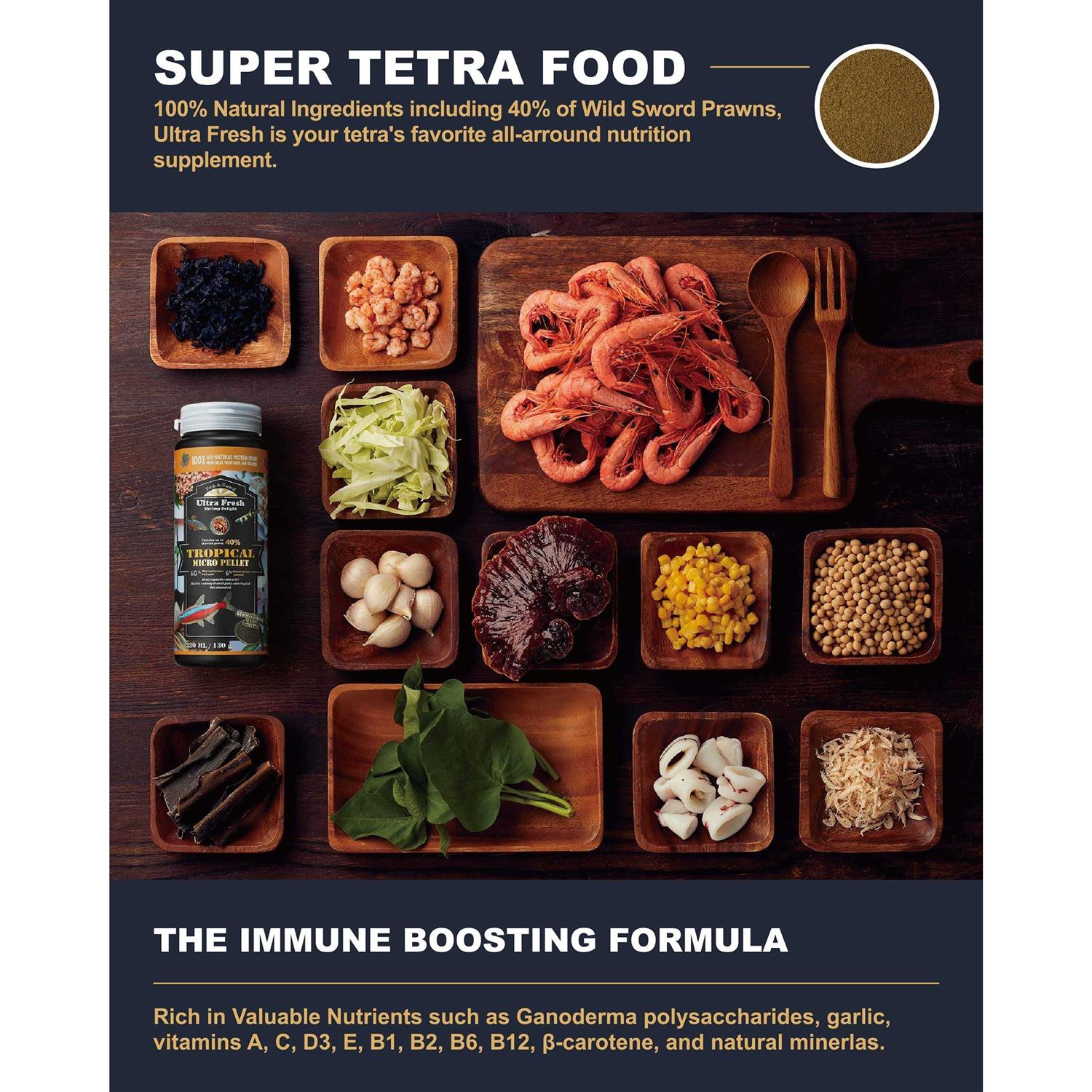 Tetra Fish Food Slow Sinking All Natural Ingredients H419