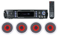 1000w Bluetooth Receiver with 4 In-Ceiling 6.5" Speakers T462