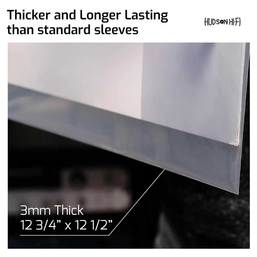 250 Pack Clear Vinyl Record Outer Sleeves 3mm Thick S320