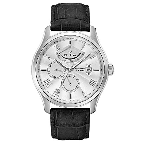 Classic 6 Hand Power Reserve Leather Strap Watch X78504