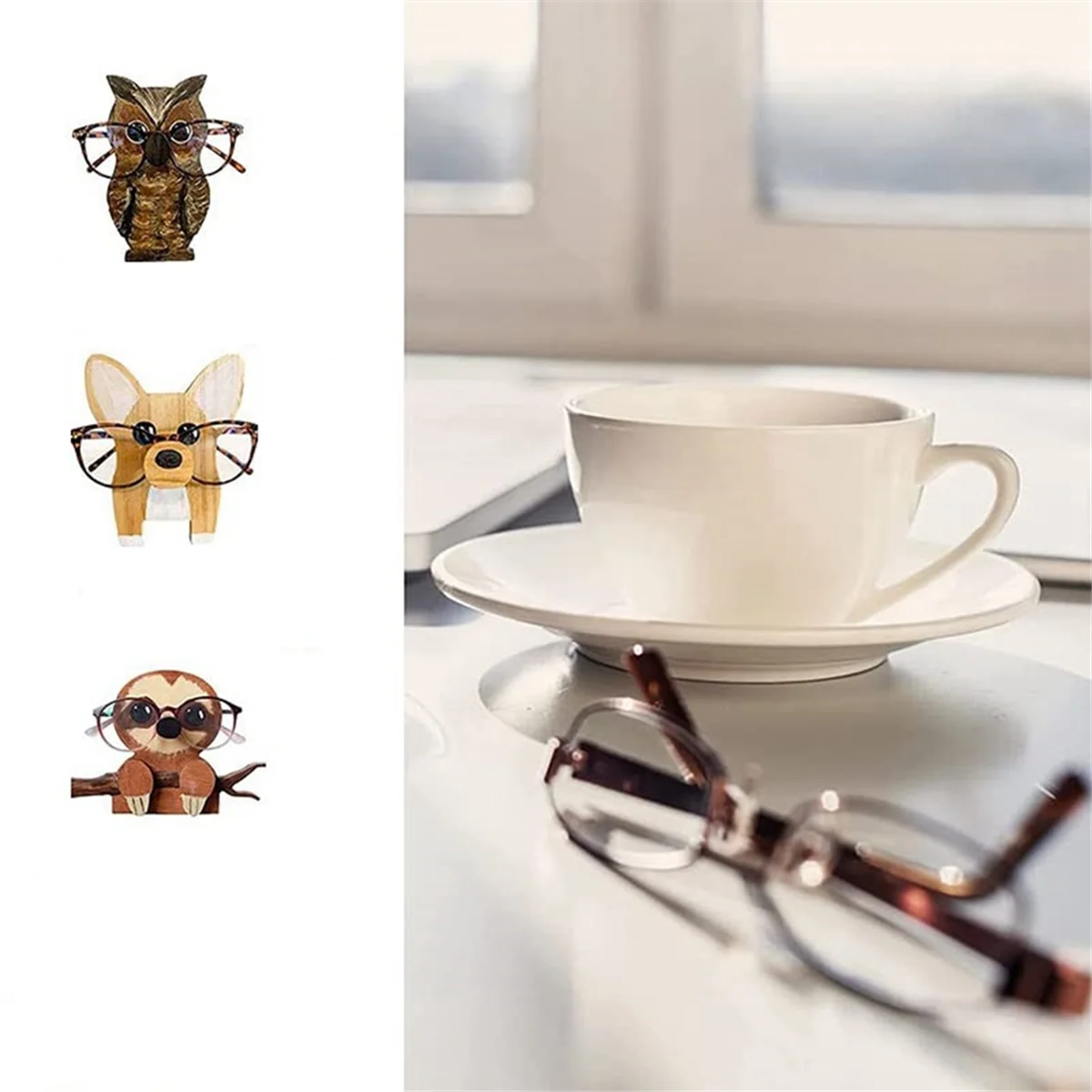 Wooden Glasses Display Stand X457187