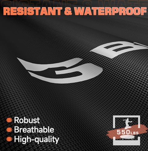 Foldable Mini Trampoline with Bungees and Adjustable Foam Handle W85160