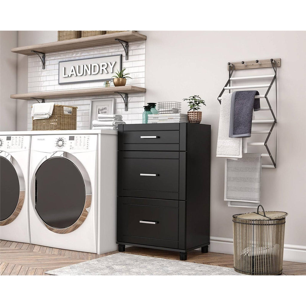 White 3 Drawer Base Cabinet S5499