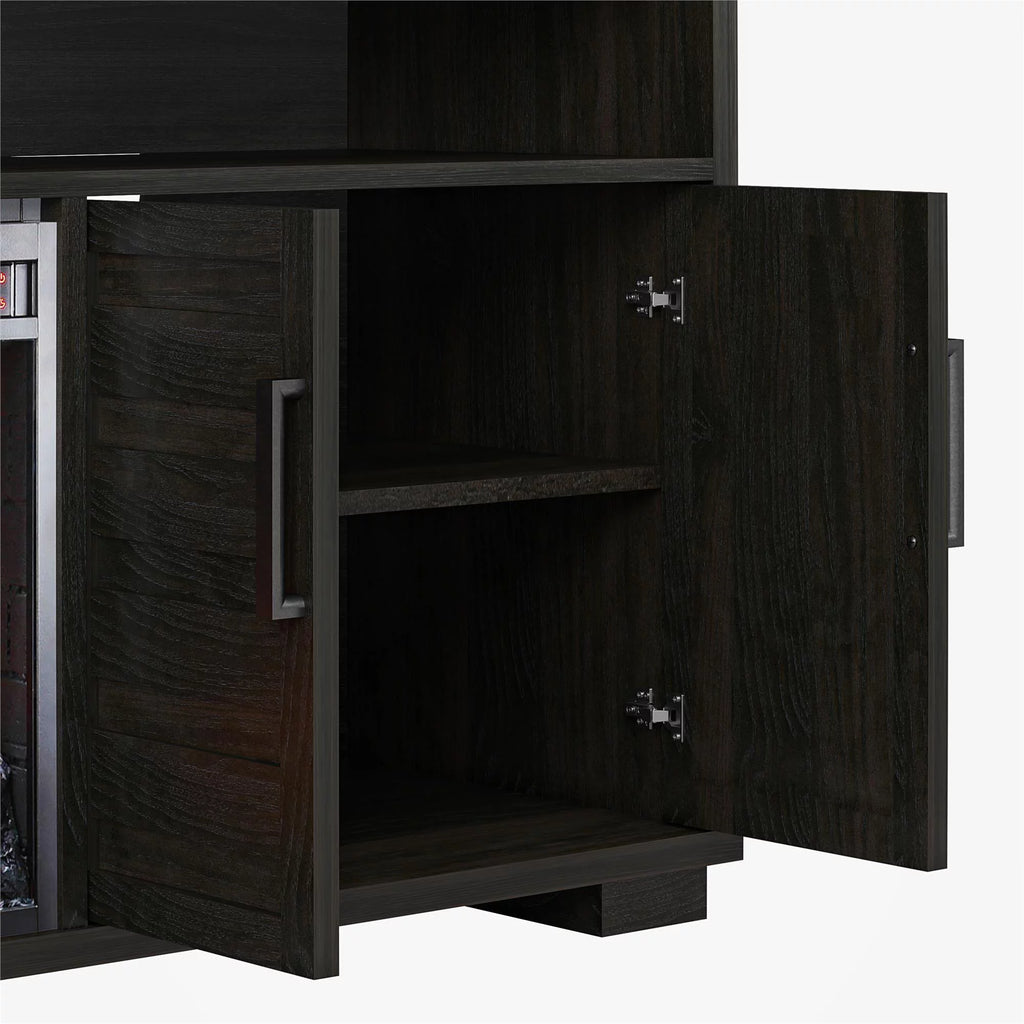 Espresso Electric Fireplace Console TV Stand R68859