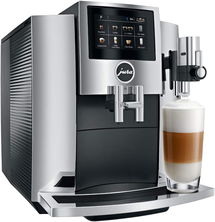 Chrome Automatic Coffee Machine, 64 ounces, white X66254