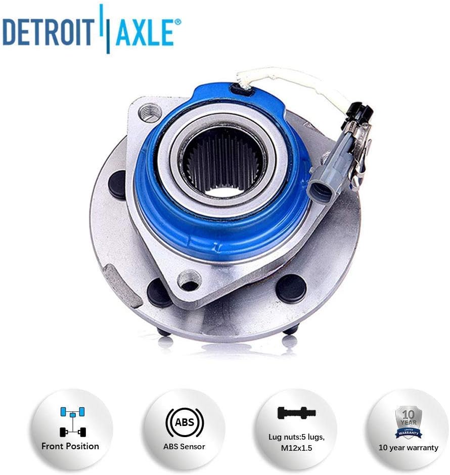 2 Wheel Bearing Hubs Front for Chevy Impala Monte Carlo Buick Lacrosse Lesabre Cadillac DTS Pontiac Grand Prix Rear for Chevy Uplander Venture Front or Rear Wheel Bearing and Hubs U107
