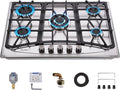 30 Inch 5 Burner Stainless Steel Propane Gas Cooktop J25825