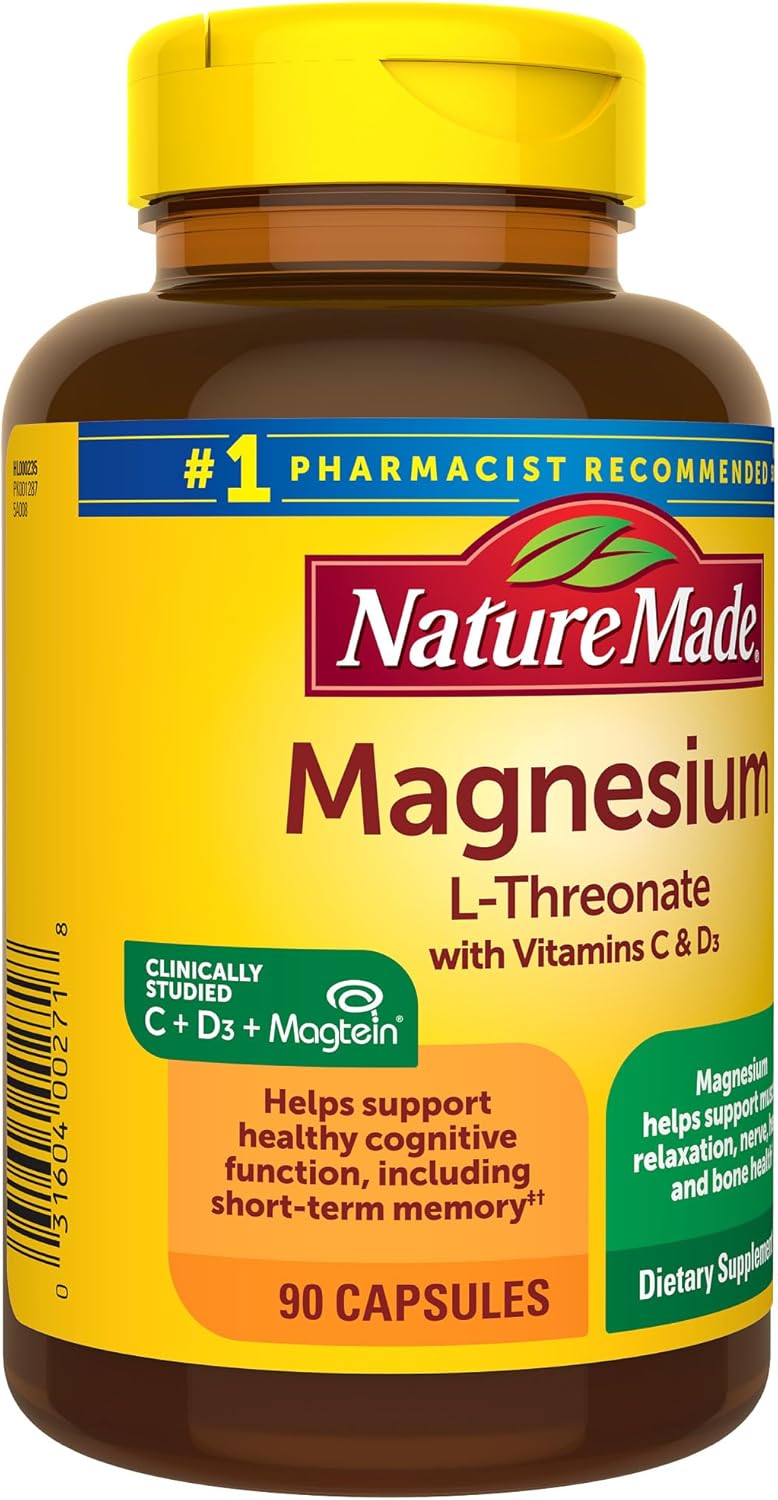 90 Capsules Magnesium L-Threonate Supplement Z3907