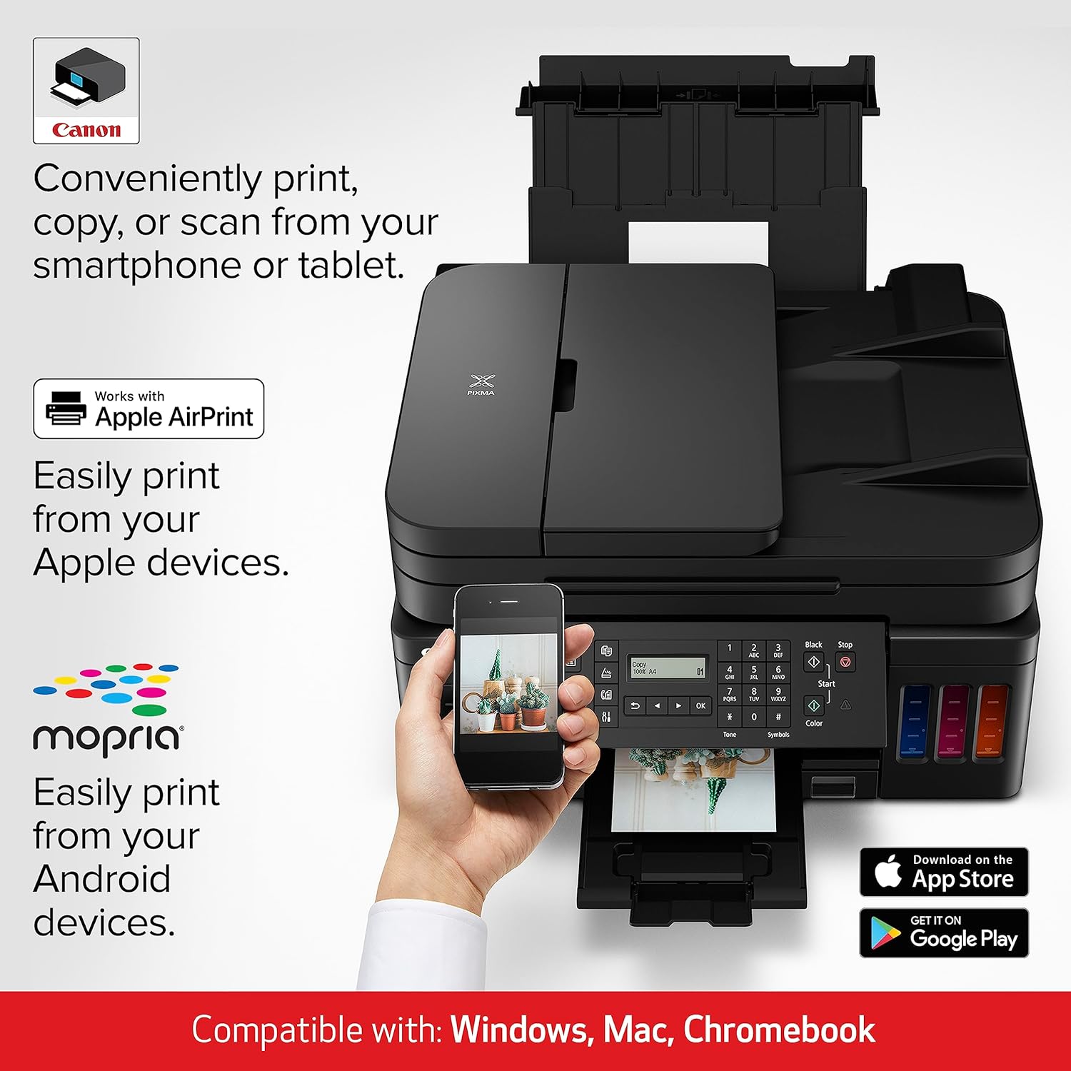Black Wireless All-in-One Printer with Copier, Scan, Fax and ADF N178984