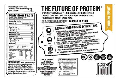 14 oz 2 Pack Plant-Based Sausage Y158499