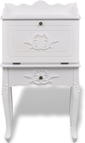 White Antique Secretary Desk R6762