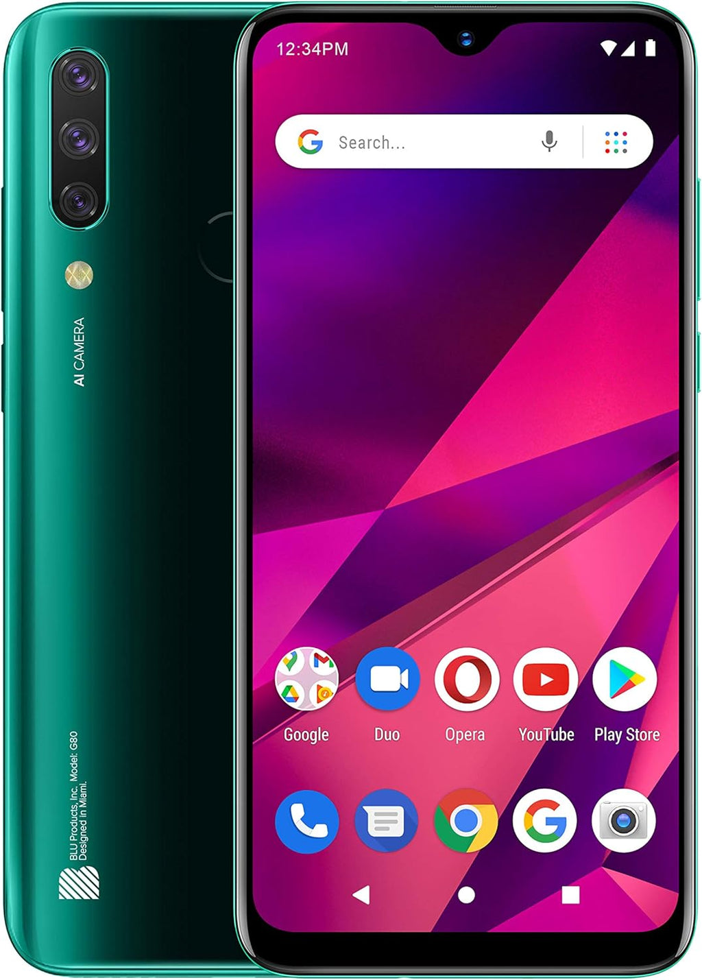 Green 6.5" HD+ 64GB Unlocked Smartphone Y426