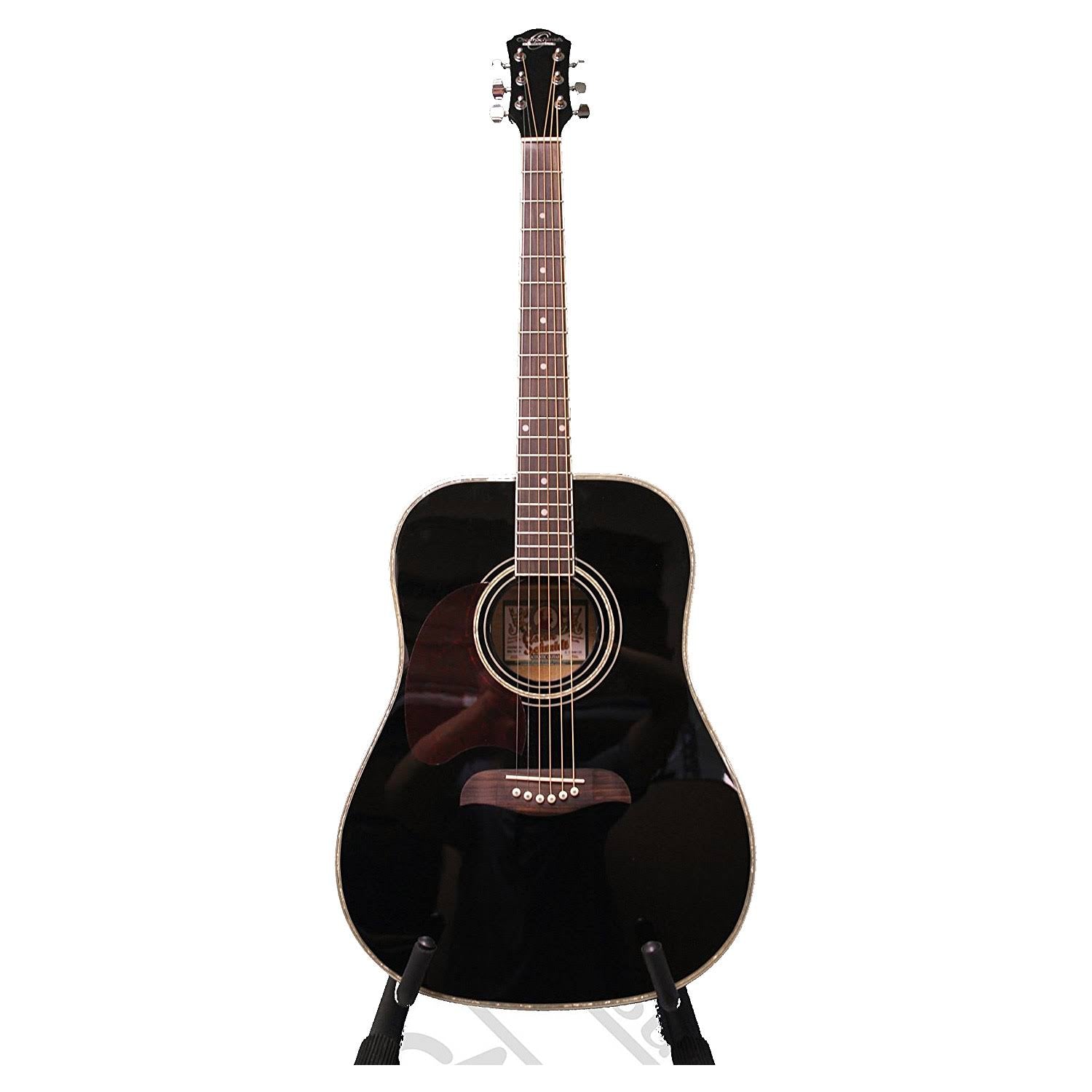 Left Hand Dreadnought Acoustic Guitar in Black T78426