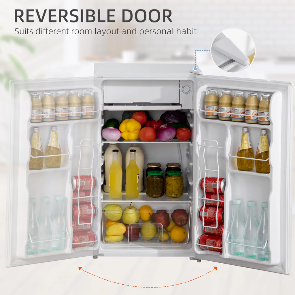 White 3.2 Cu.Ft Mini Fridge with Freezer G626977