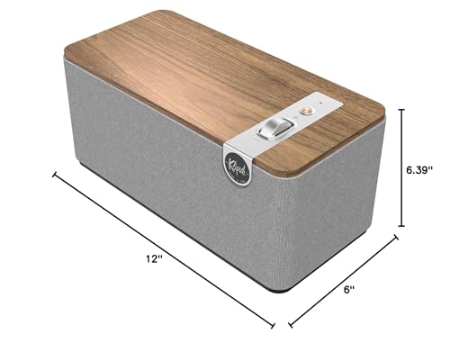 Walnut Bluetooth Speaker System with Two 2.25” Full Range Drivers and 4.5” Woofer L19607