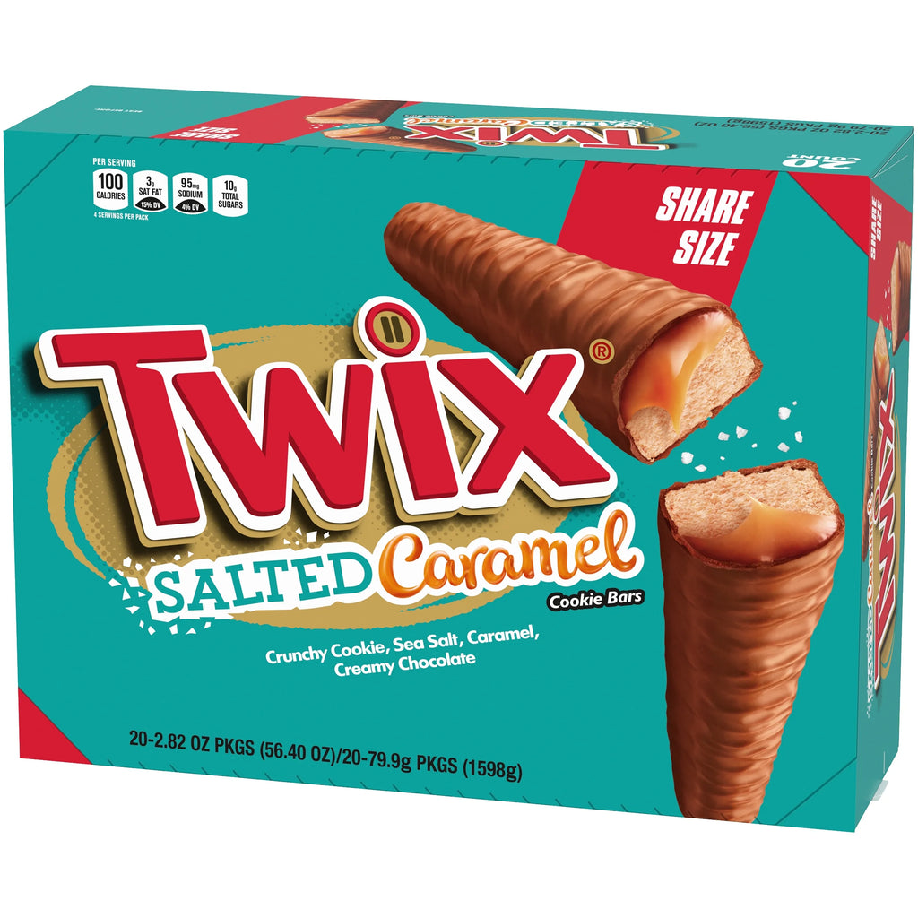 Salted Caramel Chocolate Cookie Bars, 2.8 Ounce, 20 Count O524