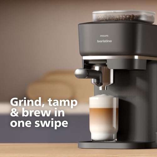 Compact Espresso Machine with Automatic Grinder, 16 Bar Pump Pressure, Black G7310