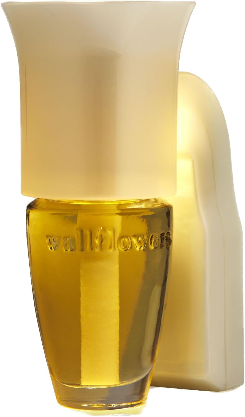 Pearl White Flare Nightlight Wallflower Plug In with Sensors - Pair of 2 Sensor Night Light Plug-Ins L99771
