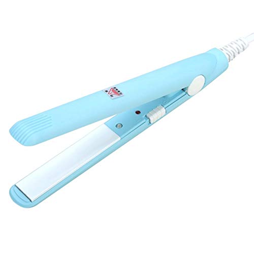 Mini Hair Curler Flat Iron Ceramic Straightener Travel Size 2 in 1 Tourmaline Plate Matcha Green A223133