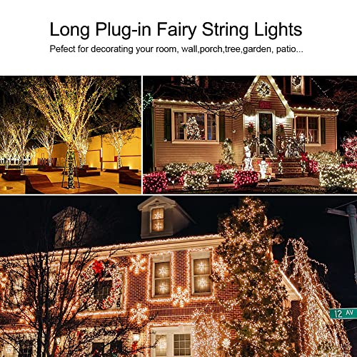 66FT Waterproof Warm White LED Fairy String Lights with Remote Control Z184