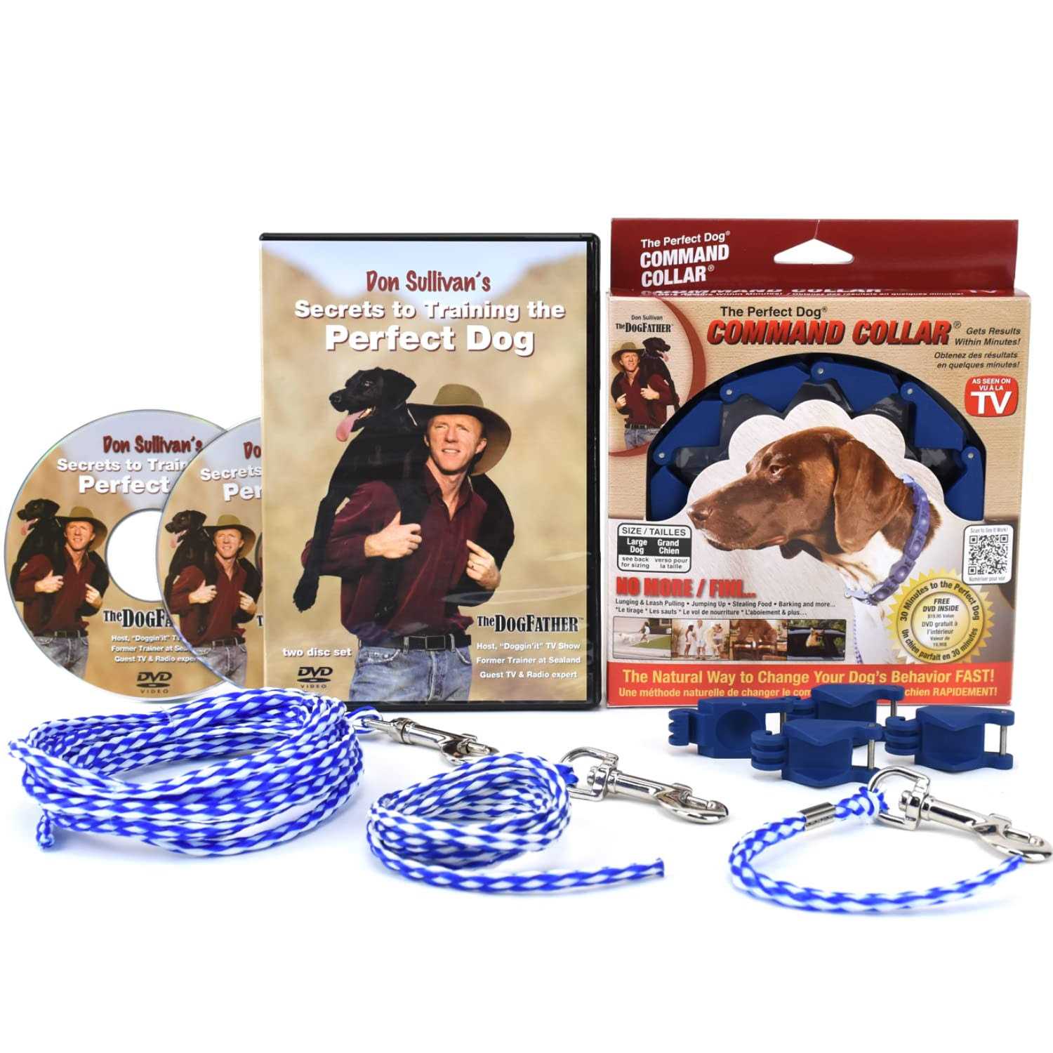 Dog Training System with DVD Set and command collar N2408