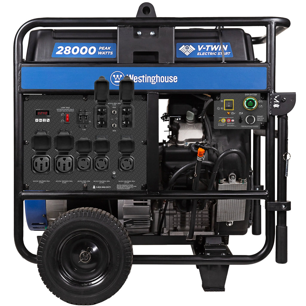 28,000 Peak Watt Portable Generator with Remote Electric Start T747366