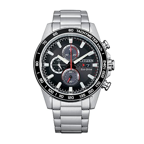 Stainless Steel Eco-Drive Chronograph Watch R57817