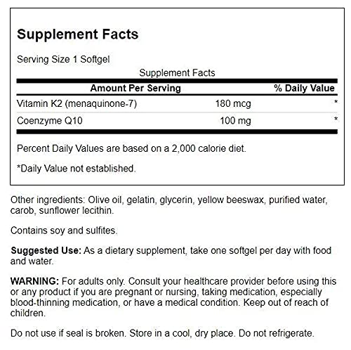 60 Sgels Coq10 Vitamin K2 Supplement G208
