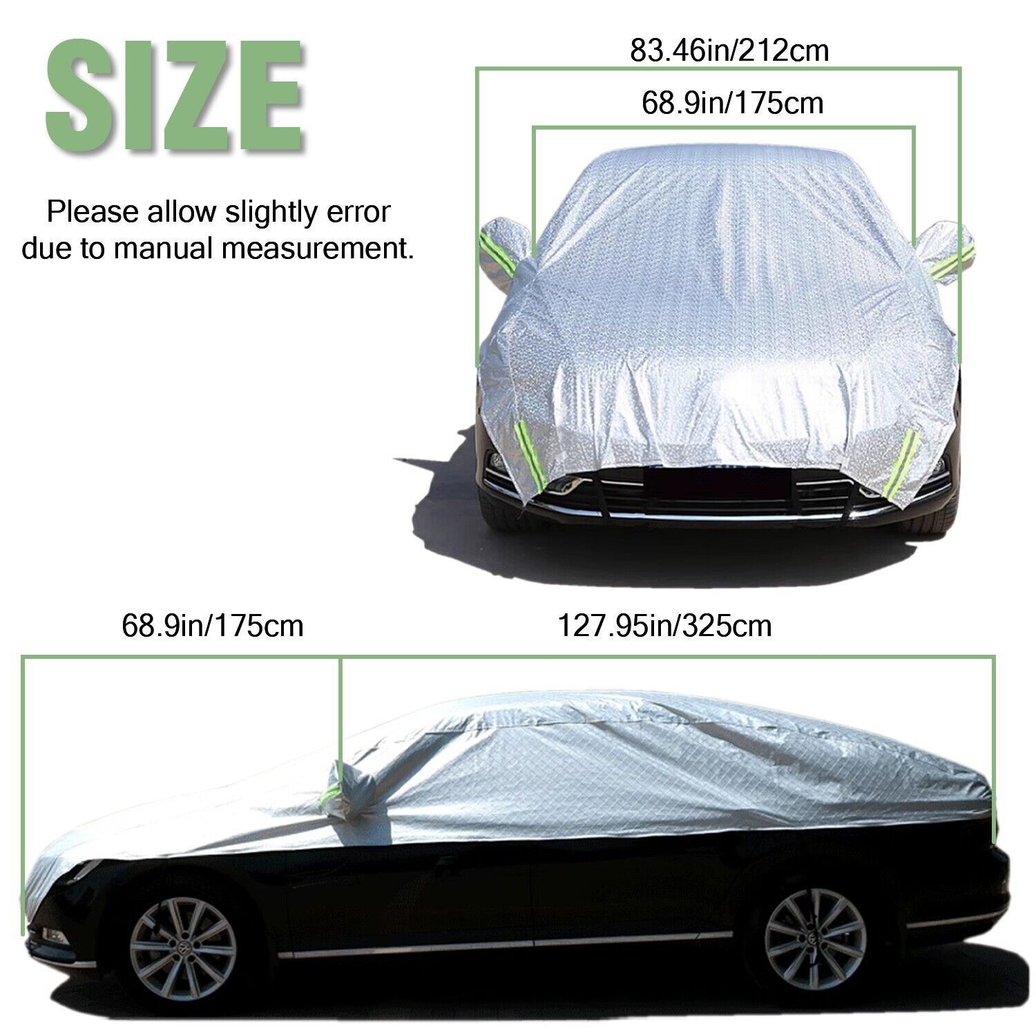 Half Car Windshield Snow Cover U9609