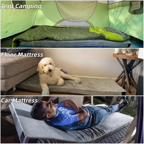 Memory Foam Camping Mattress with Waterproof Cover & Travel Bag M253