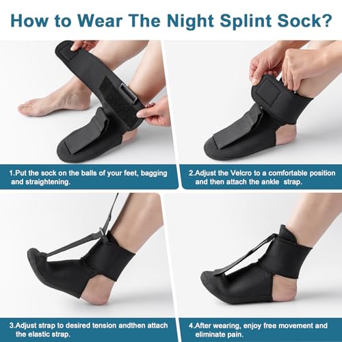 Large Plantar Fasciitis Night Splint Sock Q431