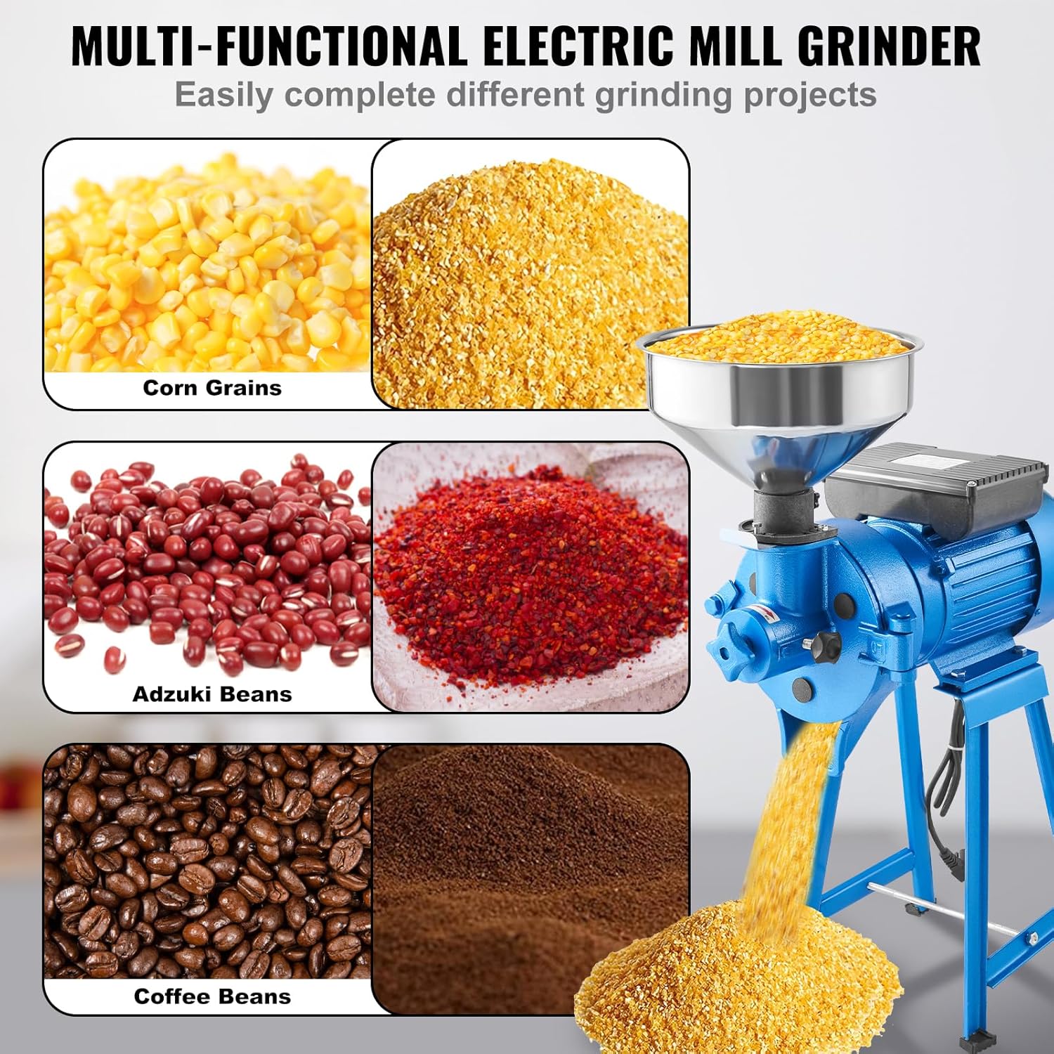 1500W Electric Grain Mill Grinder R93654