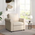 Beige Convertible Sleeper Chair Bed D557