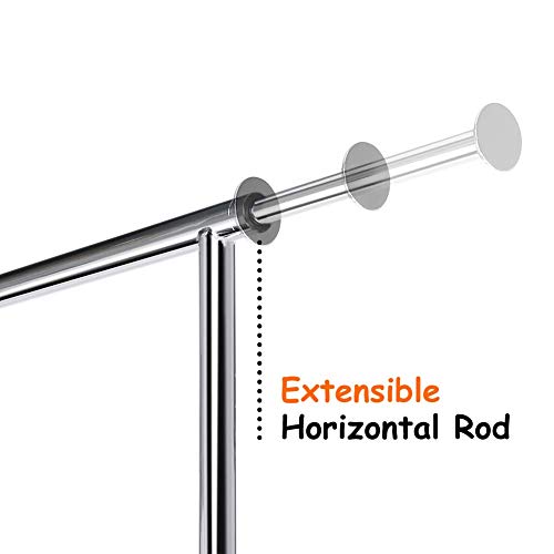 Heavy Duty Commercial Rolling Clothes Rack with Lockable Wheels G619
