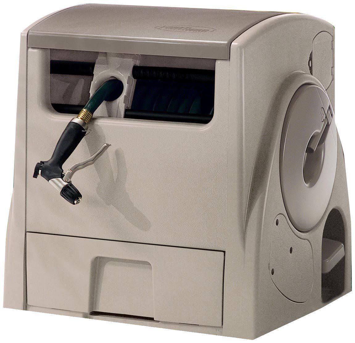 Gray Auto Power Rewind Hose Reel G453447