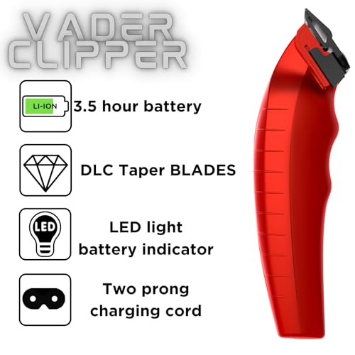 Red Brushless Hair Trimmer with DLC Taper Blade G6946