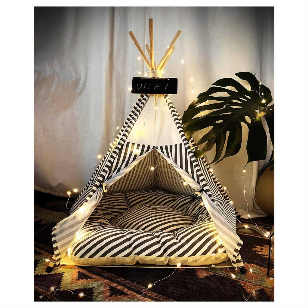 Pet Teepee Tent with Thick Cushion Y5548