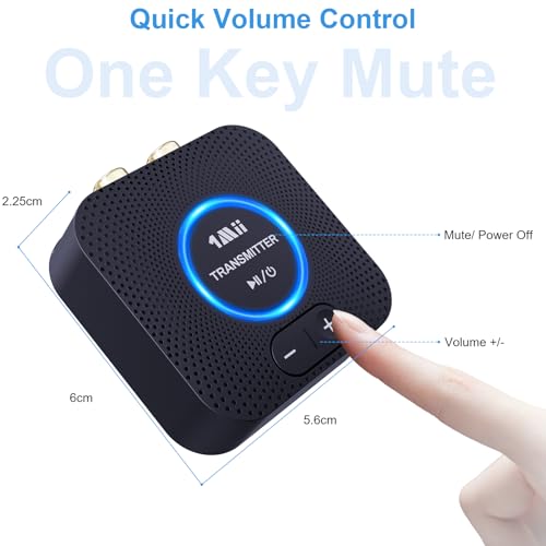 2.4GHz Wireless Audio Transmitter Receiver Set with AUX RCA M682