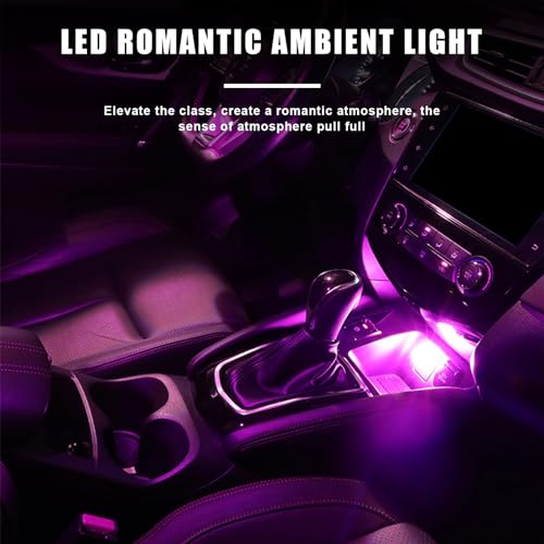 4 PCS USB LED Car Interior Atmosphere Lights A33616