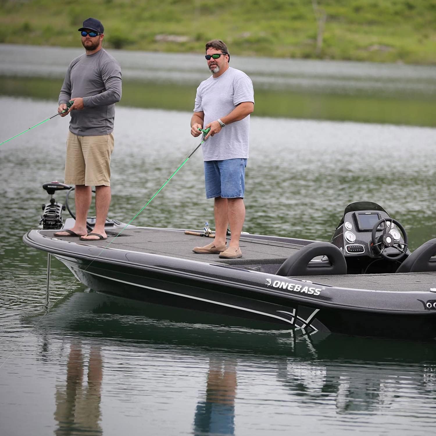 Medium Fast Baitcasting Fishing Rod and Reel Combo, 24-Ton Carbon Fiber 2 Pieces I337029