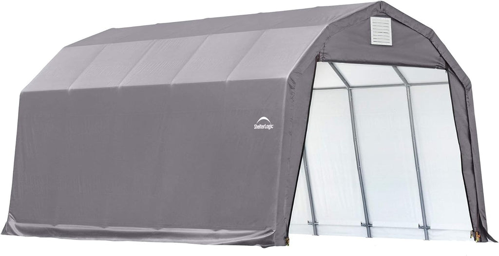 Grey 12'x24'x11' Barn Shelter R9778