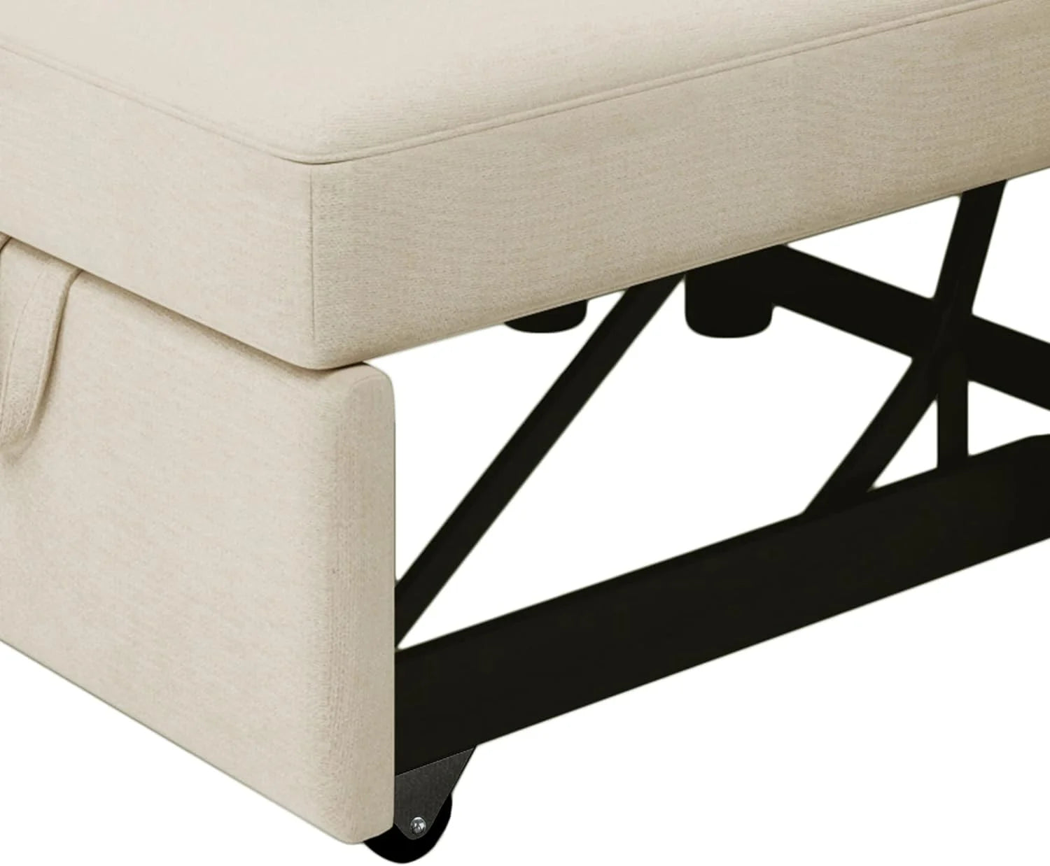 Beige Convertible Sleeper Chair Bed D557